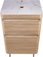 Тумба под раковину Style Line Атлантика Люкс Plus 60 Ясень перламутр арт-СС-00002216 — фото 3, Тумбы под раковину