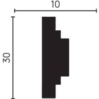 Молдинг Decor-Dizayn DD623 2000x30x10 мм — фото 4, Молдинги