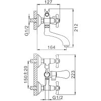 Товар: Смеситель для ванны Frap H732 F32732-B Хром - фото 3 Смеситель для ванны Frap H732 F32732-B Хром — фото 3, Смеситель для ванны