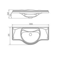 Раковина Roca America 105 327205000 Белая — фото 8, Раковины