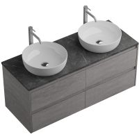 Тумба под раковину BelBagno Kraft 120 KRAFT-1200-4C-SO-2-CG подвесная Cemento Grigio — фото 14, Тумбы под раковину