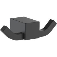 Двойной крючок Schein Rembrandt 061-2MB Черный матовый — фото 1, Крючки для полотенец