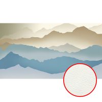 Фреска Ortograf Горы 33630 Фактура флок FLK Флизелин (5,5*3) Синий/Бежевый, Горы/Абстракция — фото 1, Фрески