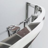 Душевой уголок Vincea Garda 90x90 VSQ-1G900CH профиль Хром стекло шиншилла — фото 6, Душевые уголки четверть круга
