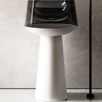 Товар: Раковина Abber Kristall 50 AT2706White-Onyx Белая Черная - фото 2 Раковина Abber Kristall 50 AT2706White-Onyx Белая Черная — фото 2, Раковины напольные