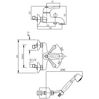 Товар: Смеситель для ванны Migliore Lem 25882 Золото - фото 2 Смеситель для ванны Migliore Lem 25882 Золото — фото 2, Смесители