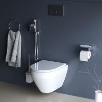 Товар: Комплект унитаза с инсталляцией AM.PM Spirit V2.0 CK70HA с сиденьем Микролифт с клавишей смыва Хром с гигиеническим душем и аксессуарами для ванной комнаты - фото 6 Комплект унитаза с инсталляцией AM.PM Spirit V2.0 CK70HA с сиденьем Микролифт с клавишей смыва Хром с гигиеническим душем и аксессуарами для ванной комнаты — фото 6, Комплекты унитаз + инсталляция