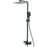 Душевая система Gappo G17-6 G2417-60 с термостатом Черная матовая — фото 1, Душевые стойки