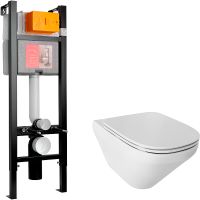 Комплект унитаза Jacob Delafon Modern Life E21774RU-00 с сиденьем Микролифт — фото 1, Комплекты унитаз + инсталляция