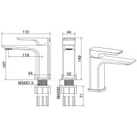 Смеситель для раковины Allen Brau Infinity 5.21001-00 Хром — фото 15, Смесители для раковины