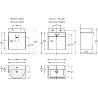 Тумба под раковину Kerama Marazzi Pro 60 PRO.60.1\WHT подвесная Белая глянцевая Дуб Орегон — фото 8, Мебель для ванной