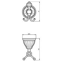 Товар: Двойной крючок Migliore Olivia 17461 Золото Белый - фото 2 Двойной крючок Migliore Olivia 17461 Золото Белый — фото 2, Крючки для полотенец