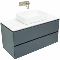 Тумба под раковину Allen Brau Infinity 100 1.21003.AM подвесная Антрацит матовый — фото 7, Тумбы под раковину