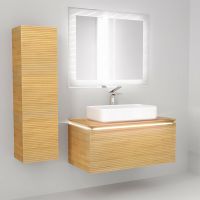 Товар: Зеркало Jorno Karat 100 Kar.02.100/P/W с подсветкой с бесконтактным выключателем - фото 3 Зеркало Jorno Karat 100 Kar.02.100/P/W с подсветкой с бесконтактным выключателем — фото 3, Зеркала в ванную комнату