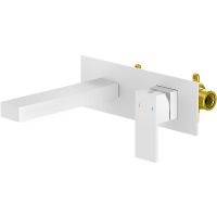 Смеситель для раковины Timo Selene 2071/16SM Белый матовый — фото 1, Смесители для раковины