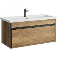 Тумба под раковину Aqwella Urban 100 URB0110DB подвесная Дуб балтийский — фото 1, Мебель для ванной