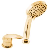 Смеситель на борт ванны Rav Slezak Dunaj D475.5YZ Золото — фото 1, Смесители на борт ванны