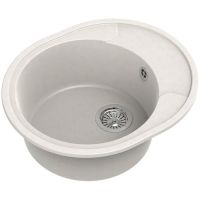 Товар: Кухонная мойка Reflection Allonge 57 RF0658WH Белая - фото 2 Кухонная мойка Reflection Allonge 57 RF0658WH Белая — фото 2, Кухонные мойки