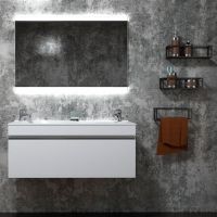 Тумба под раковину Velvex Otto 100 tp.OTO.OTT.100.1Y Белая глянцевая — фото 4, Тумбы под раковину