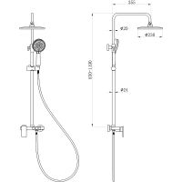 Товар: Душевая система beWash BV1MMSS6666 Черная матовая - фото 5 Душевая система beWash BV1MMSS6666 Черная матовая — фото 5, Душевое оборудование. Душевая программа