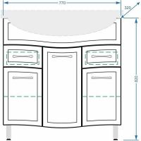 Товар: Тумба под раковину Stella Polar Концепт 80 SP-00000128 Белая - фото 3 Тумба под раковину Stella Polar Концепт 80 SP-00000128 Белая — фото 3, Мебель для ванной