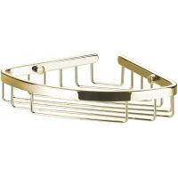 Полка корзина Art&Max AM-F-8936-Do угловая Золото — фото 1, Полки для ванной и душа