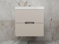 Тумба под раковину Style Line Матис 60 ЛС-00002310 подвесная Крем — фото 3, Мебель для ванной