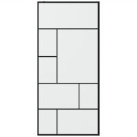 Душевая перегородка Bravat Black Line 90 BG090.6414B профиль Черный стекло прозрачное — фото 1, Душевые перегородки