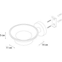 Товар: Мыльница Fixsen Comfort Black FX-86008 Черная матовая - фото 4 Мыльница Fixsen Comfort Black FX-86008 Черная матовая — фото 4, Мыльницы