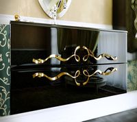 Тумба под раковину Clarberg Due amanti 120 DUE0112BLK подвесная Черная без ручек — фото 7, Тумбы под раковину