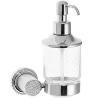 Дозатор для жидкого мыла Boheme Royal Cristal 10932-CR-B Хром — фото 1, Дозаторы