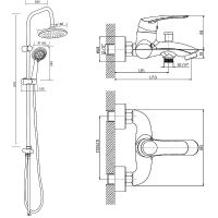 Товар: Душевая система Orange Alfi M18-933cr Хром - фото 11 Душевая система Orange Alfi M18-933cr Хром — фото 11, Душевое оборудование. Душевая программа
