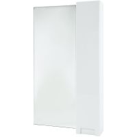 Зеркало со шкафом Bellezza Пегас 50 R 4610406021019 Белое — фото 1, Зеркальные шкафы в ванную