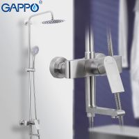 Душевая система Gappo G99-20 G2499-20 Сатин — фото 12, Душевые стойки