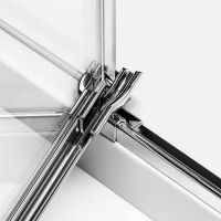 Душевой уголок New Trendy Avexa Chrome 80х80 R EXK-1458 профиль Хром стекло прозрачное — фото 9, Душевые уголки