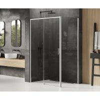 Товар: Душевой уголок New Trendy Prime Chrome 110х90 L D-0300A/D-0124B профиль Хром стекло прозрачное - фото 2 Душевой уголок New Trendy Prime Chrome 110х90 L D-0300A/D-0124B профиль Хром стекло прозрачное — фото 2, Душевые уголки