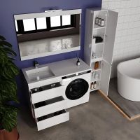 Тумба под раковину Style Line Даллас Леон 120 Люкс Plus СС-00002439 Белая — фото 5, Мебель для ванной