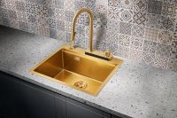 Кухонная мойка Milacio Denia 57 MC.77408 Золото — фото 4, Кухонные мойки