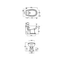 Биде Simas Arcade AR833bi*1 Белое — фото 7, Биде напольные