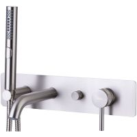 Смеситель для ванны Allen Brau Priority 5.31006-BN Никель брашированный — фото 1, Смесители