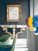 Обои LOYMINA Amazonia Ins2 011 Флизелин (1*10,05) Черный, Люди/Абстракция — фото 2, Обои для стен