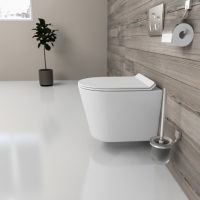 Унитаз beWash Aldo BKWHR401480 подвесной Белый матовый с сиденьем Микролифт — фото 3, Унитазы