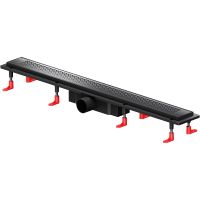 Душевой лоток AM.PM PrimeFlow 80 W02SC-P11-080-01BM с Черной матовой решеткой Cut Gradient — фото 1, Душевые лотки