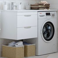 Тумба под раковину Corozo Алиот 120 SD-00000603 подвесная Белая — фото 1, Тумбы под раковину