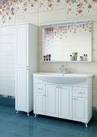 Зеркало Sanflor Софи 105 С0002225 с подсветкой Белое матовое — фото 4, Мебель для ванной