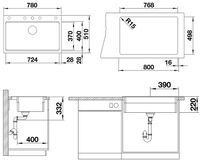 Кухонная мойка Blanco Etagon 8 Silgranit 525187 Антрацит — фото 13, Кухонные мойки
