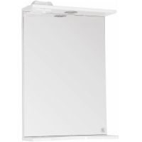 Зеркало Style Line Инга 50/С ЛС-00000392 с подсветкой Белое с механическим выключателем — фото 1, Зеркала в ванную комнату