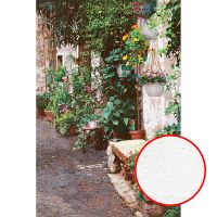 Фреска Ortograf Городской пейзаж живопись 11547 Фактура бархат FX Флизелин (1,8*2,7) Зеленый/Бежевый, Цветы/Живопись — фото 1, Фрески