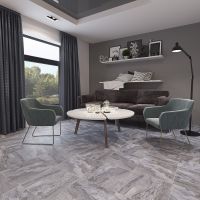 Керамогранит Gracia Ceramica Volterra grey PG 01 серый 45x45 см — фото 2, Керамогранит