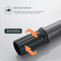 Смеситель для раковины Splenka S50.10.09 Графит матовый — фото 7, Смесители для раковины